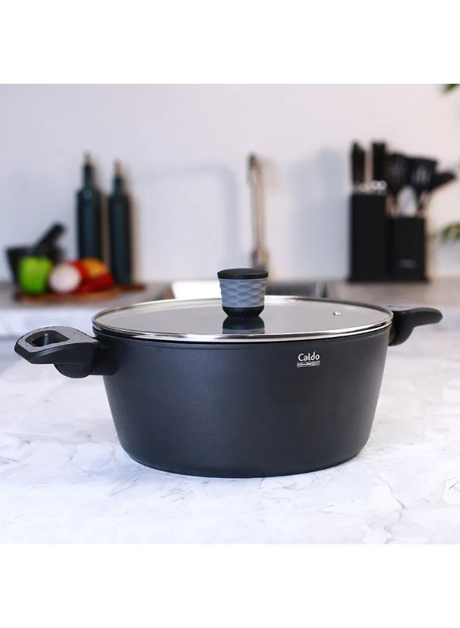 Caldo Non-stick coated saucepan with glass lid size 28 - Image 2